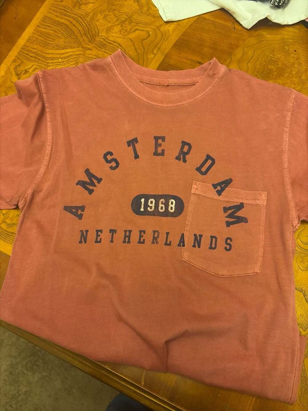 Social Culture Amsterdam 1968 Netherlands Graphic Pocket T-Shirt Size XS